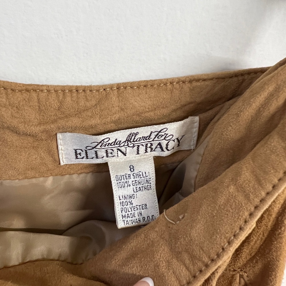 Vintage Genuine Leather Skirt - Picture 2 of 3